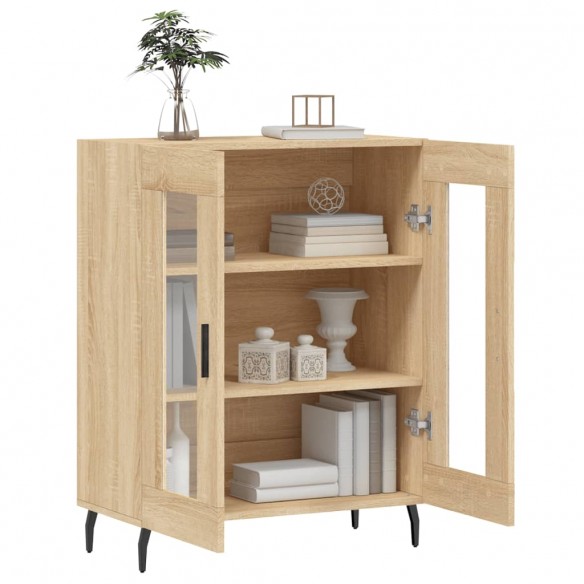 Buffet chêne sonoma 69,5x34x90 cm bois d'ingénierie