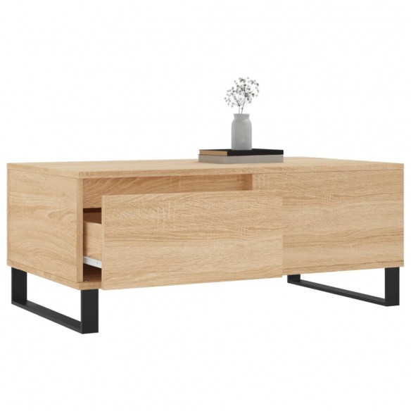 Table basse Chêne sonoma 90x50x36,5 cm Bois d'ingénierie