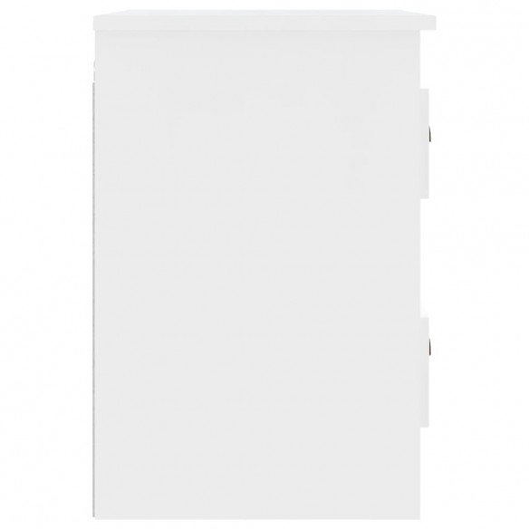 Tables de chevet murales 2 pcs blanc 41,5x36x53 cm