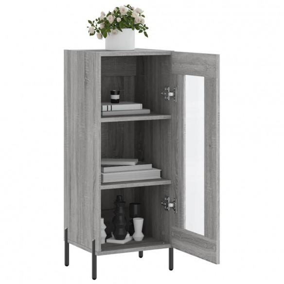 Buffet Sonoma gris 34,5x34x90 cm Bois d'ingénierie