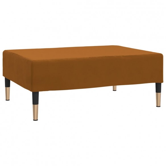 Repose-pied Marron 78x56x32 cm Velours