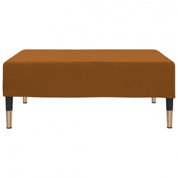 Repose-pied Marron 78x56x32 cm Velours