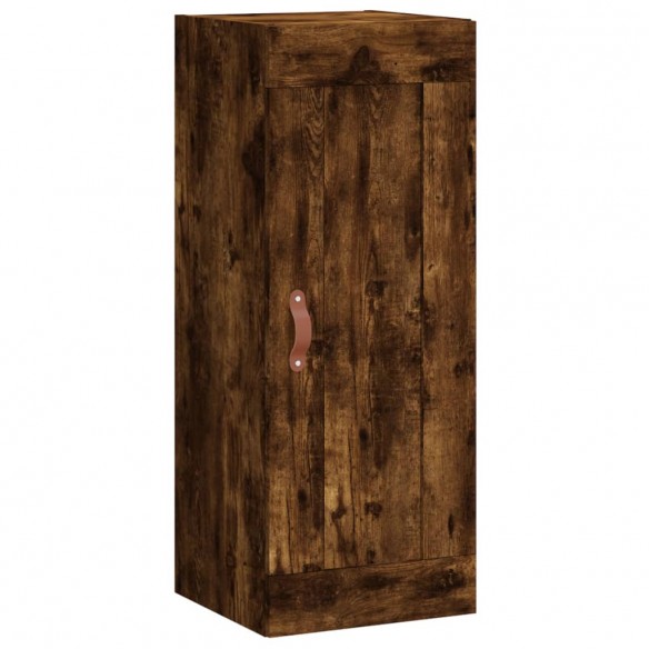 Armoire murale chêne fumé 34,5x34x90 cm bois d'ingénierie