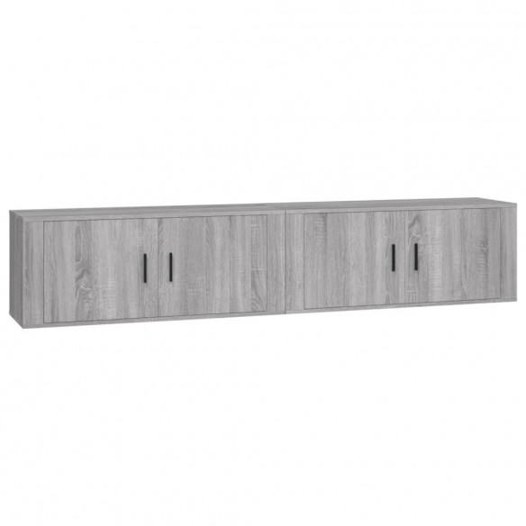 Meubles TV muraux 2 pcs sonoma gris 100x34,5x40 cm