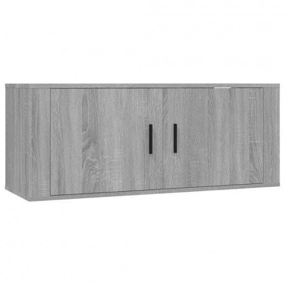 Meubles TV muraux 2 pcs sonoma gris 100x34,5x40 cm