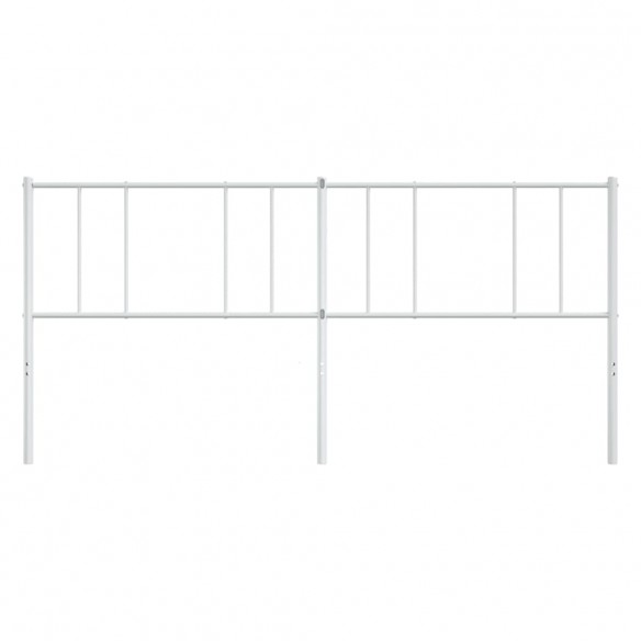 Tête de lit métal blanc 180 cm