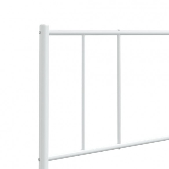 Tête de lit métal blanc 180 cm