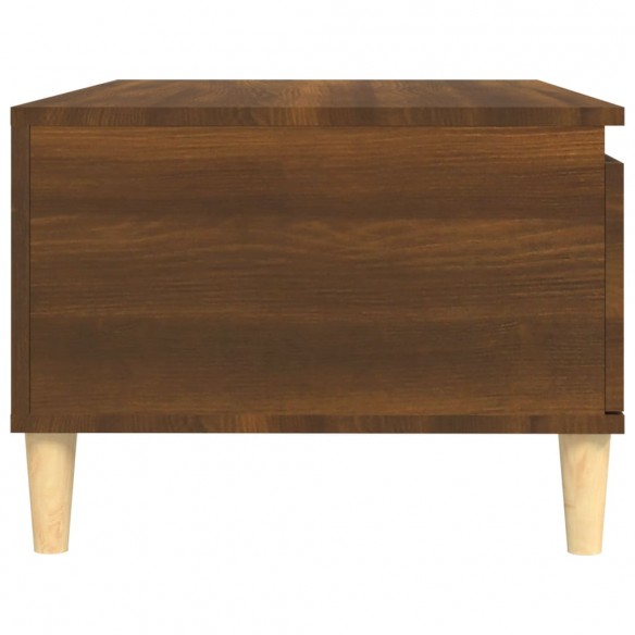 Table basse Chêne marron 90x50x36,5 cm Bois d'ingénierie