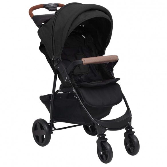 Poussette pour bébé 3-en-1 Anthracite Acier