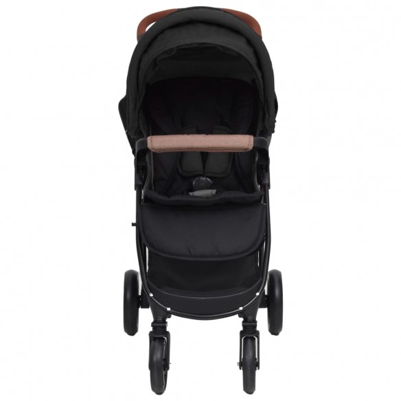 Poussette pour bébé 3-en-1 Anthracite Acier