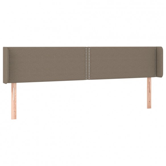 Tête de lit avec oreilles Taupe 163x16x78/88 cm Tissu