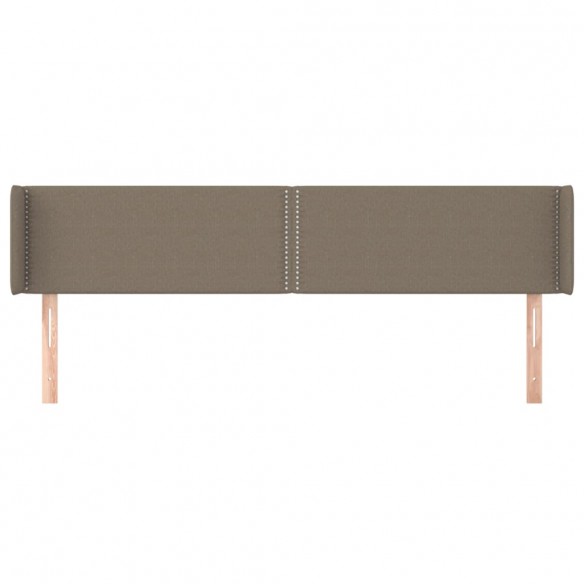 Tête de lit avec oreilles Taupe 163x16x78/88 cm Tissu