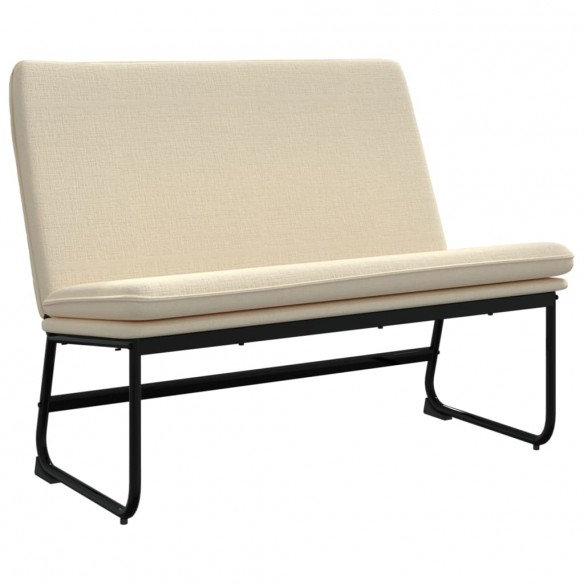 Banc Crème 100x75x76 cm Tissu