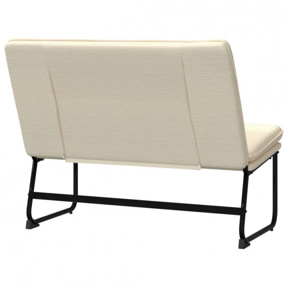 Banc Crème 100x75x76 cm Tissu