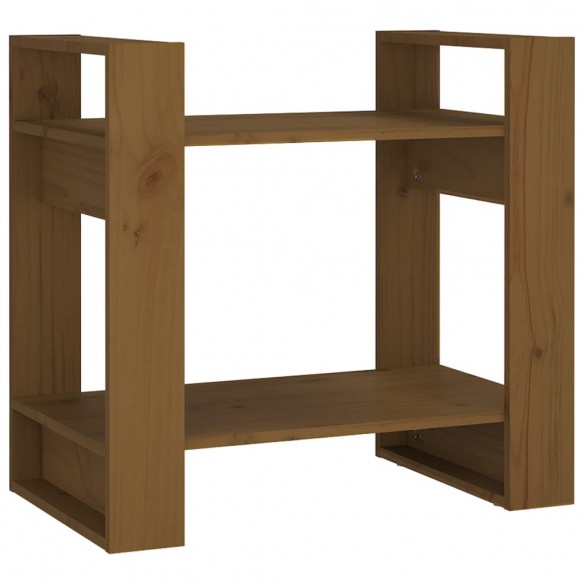 Bibliothèque/Cloison Marron miel 60x35x57 cm Bois massif