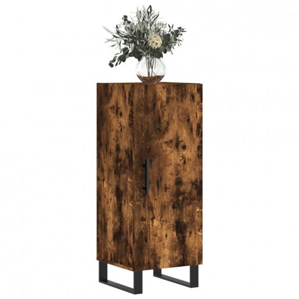 Buffet Chêne fumé 34,5x34x90 cm Bois d'ingénierie