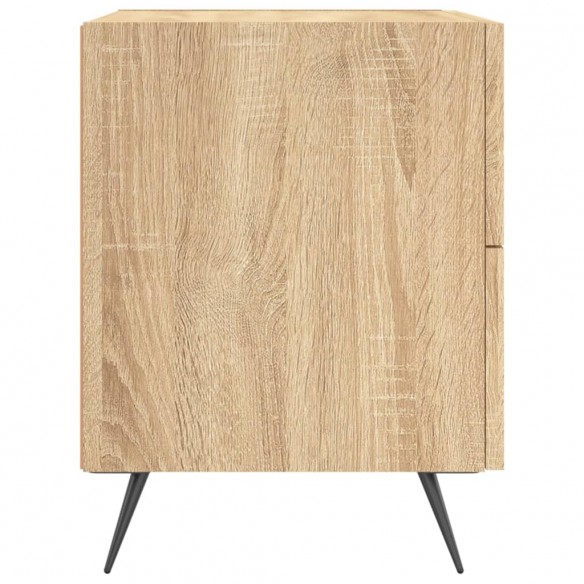 Table de chevet chêne sonoma 40x35x47,5 cm bois d’ingénierie