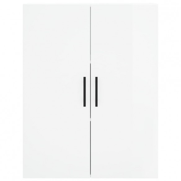 Armoire murale blanc brillant 69,5x34x90 cm