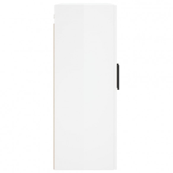 Armoire murale blanc brillant 69,5x34x90 cm