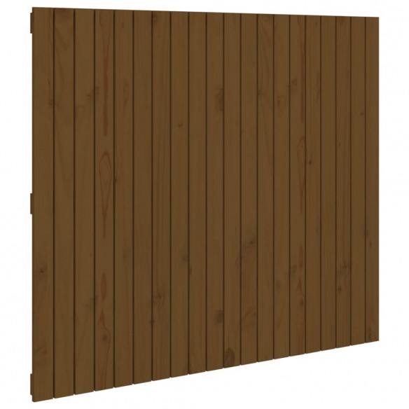 Tête de lit murale Marron miel 127,5x3x110cm Bois massif de pin