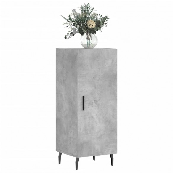 Buffet Gris béton 34,5x34x90 cm Bois d'ingénierie