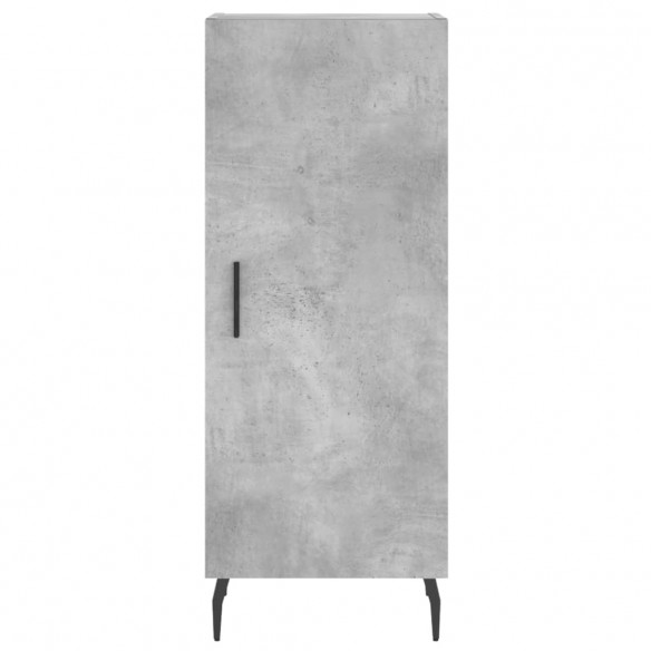 Buffet Gris béton 34,5x34x90 cm Bois d'ingénierie