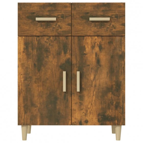 Buffet Chêne fumé 69,5x34x89 cm Bois d'ingénierie