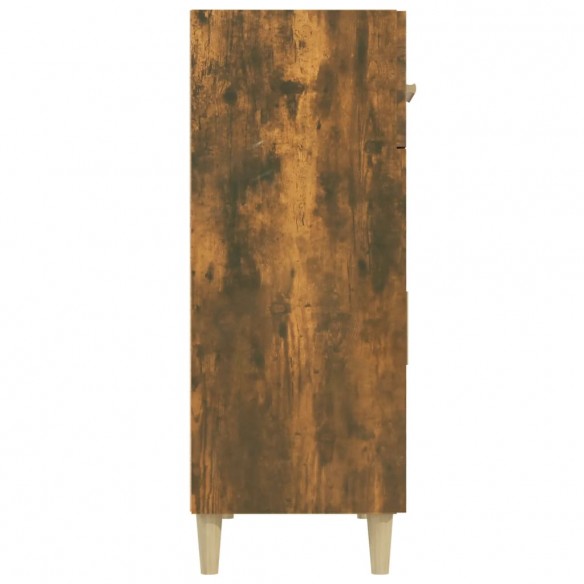 Buffet Chêne fumé 69,5x34x89 cm Bois d'ingénierie