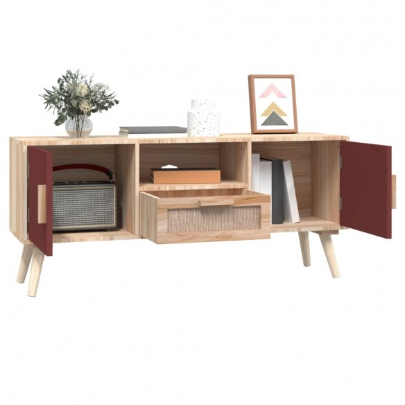 Meuble TV avec portes 105x30x45 cm bois d'ingénierie