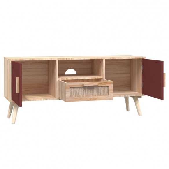 Meuble TV avec portes 105x30x45 cm bois d'ingénierie