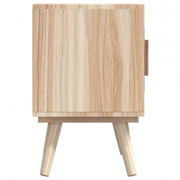 Meuble TV avec portes 105x30x45 cm bois d'ingénierie