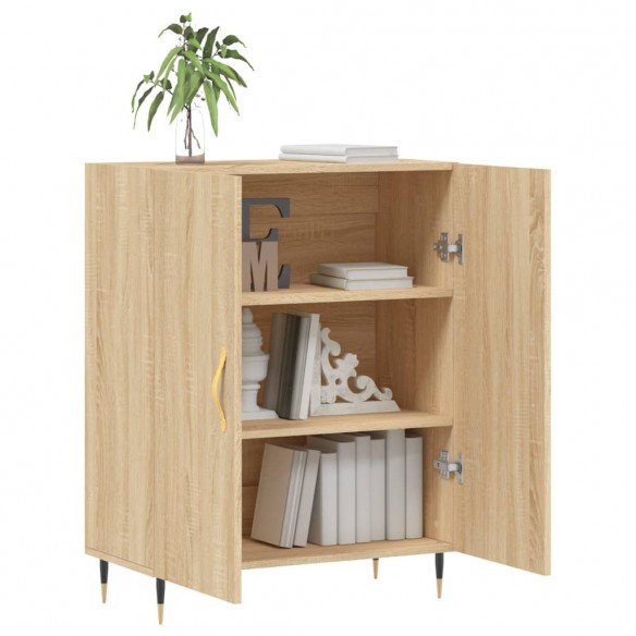 Buffet chêne sonoma 69,5x34x90 cm bois d'ingénierie