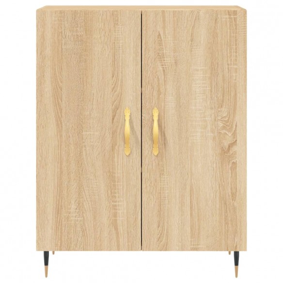 Buffet chêne sonoma 69,5x34x90 cm bois d'ingénierie