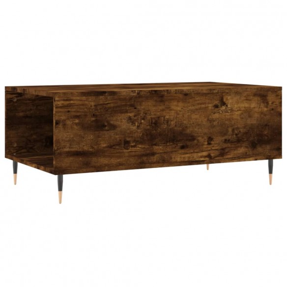 Table basse Chêne fumé 90x50x36,5 cm Bois d'ingénierie