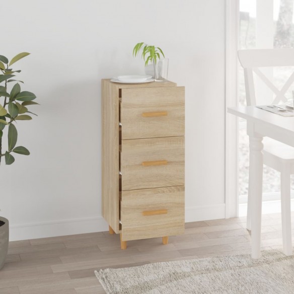 Buffet Chêne sonoma 34,5x34x90 cm Bois d'ingénierie