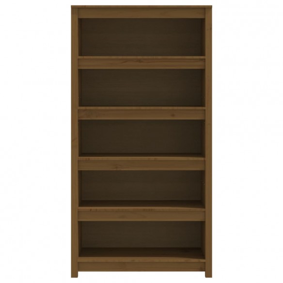 Bibliothèque Marron miel 80x35x154 cm Bois de pin massif