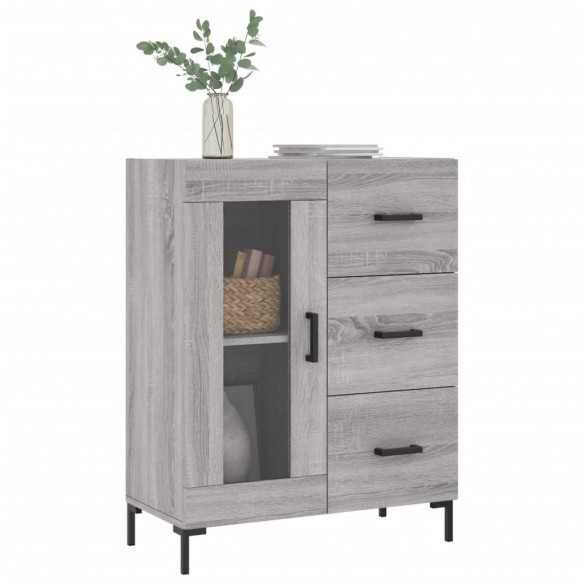 Buffet sonoma gris 69,5x34x90 cm bois d'ingénierie