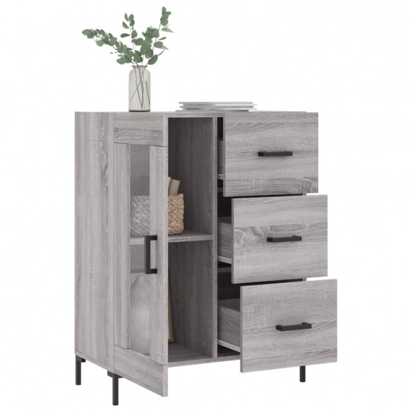 Buffet sonoma gris 69,5x34x90 cm bois d'ingénierie