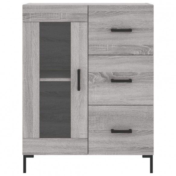 Buffet sonoma gris 69,5x34x90 cm bois d'ingénierie