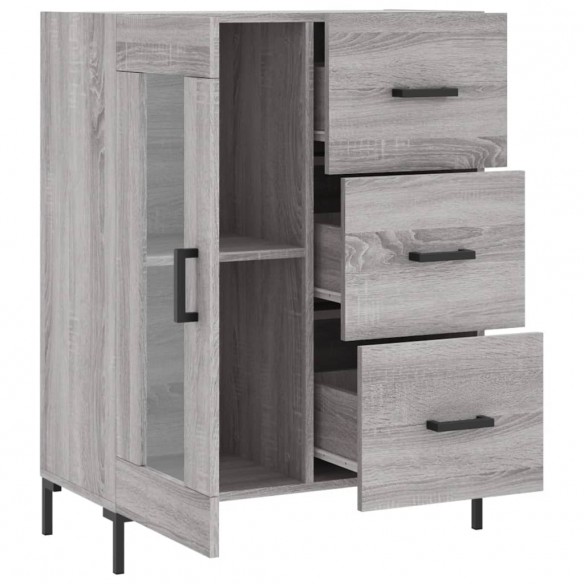 Buffet sonoma gris 69,5x34x90 cm bois d'ingénierie