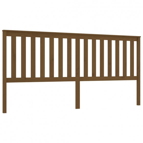 Tête de lit Marron miel 206x6x101 cm Bois massif de pin