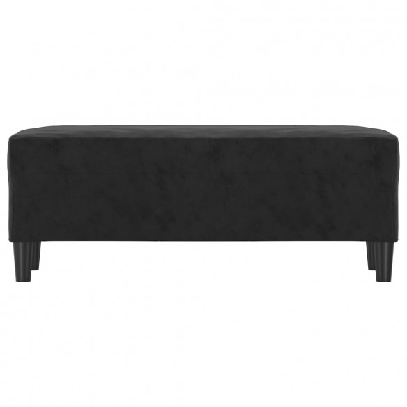 Banc Noir 100x35x41 cm Velours