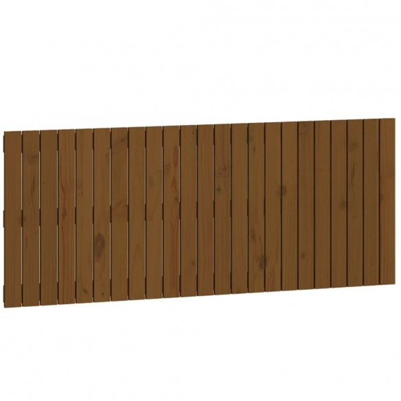 Tête de lit murale Marron miel 147x3x60 cm Bois massif de pin