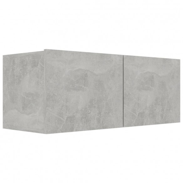 Meubles TV 3 pcs Gris béton Aggloméré