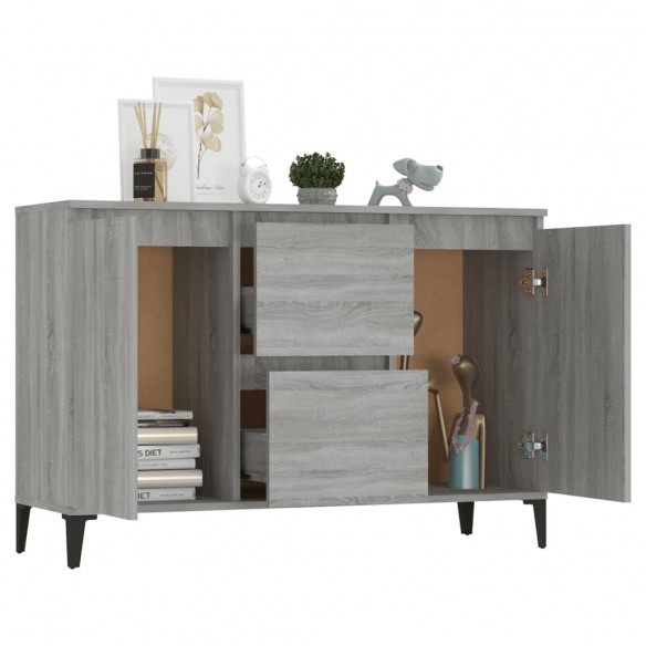 Buffet Sonoma gris 104x35x70 cm Bois d'ingénierie