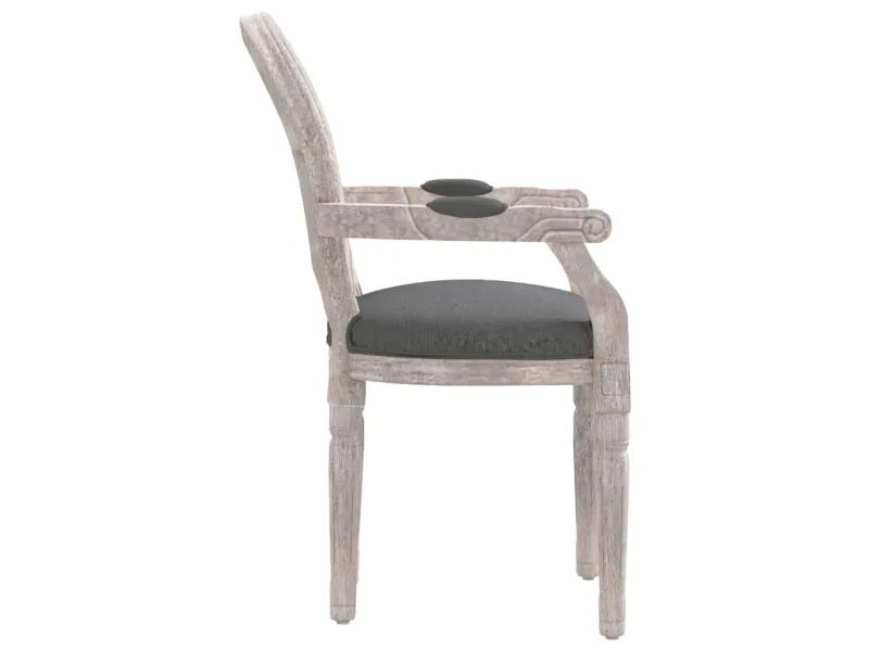 Chaise à manger gris foncé 54x56x96,5 cm tissu