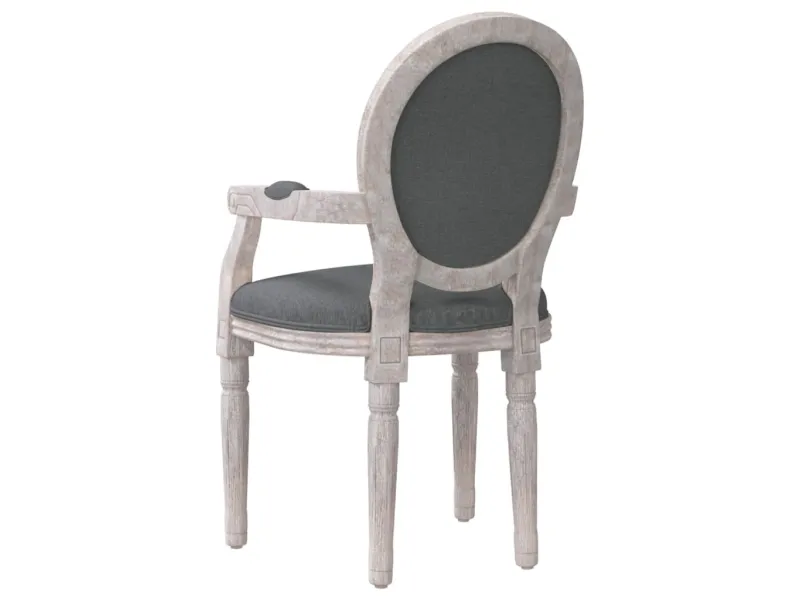 Chaise à manger gris foncé 54x56x96,5 cm tissu