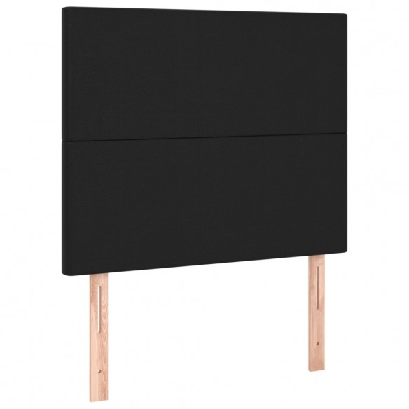 Têtes de lit 2 pcs Noir 90x5x78/88 cm Similicuir