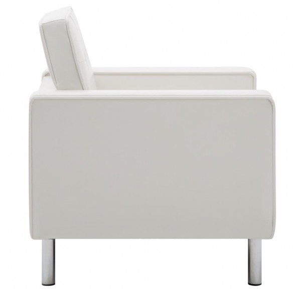 Fauteuil Blanc Similicuir