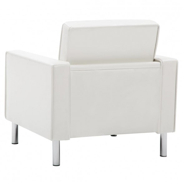 Fauteuil Blanc Similicuir